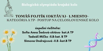 KK biologickej olympiády - A,B