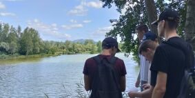 Terénne práce na štrkovisku