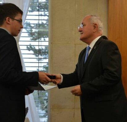 Ocenený Jakub Kvorka